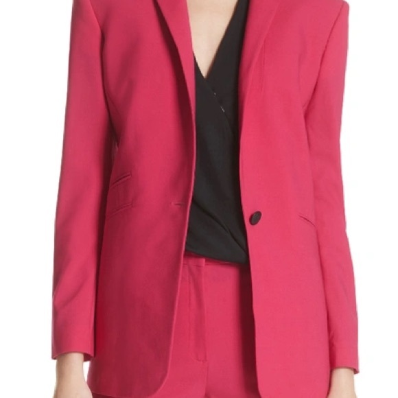 Rag and Bone Ridley Hot Pink Stretch Blazer - Picture 15 of 15